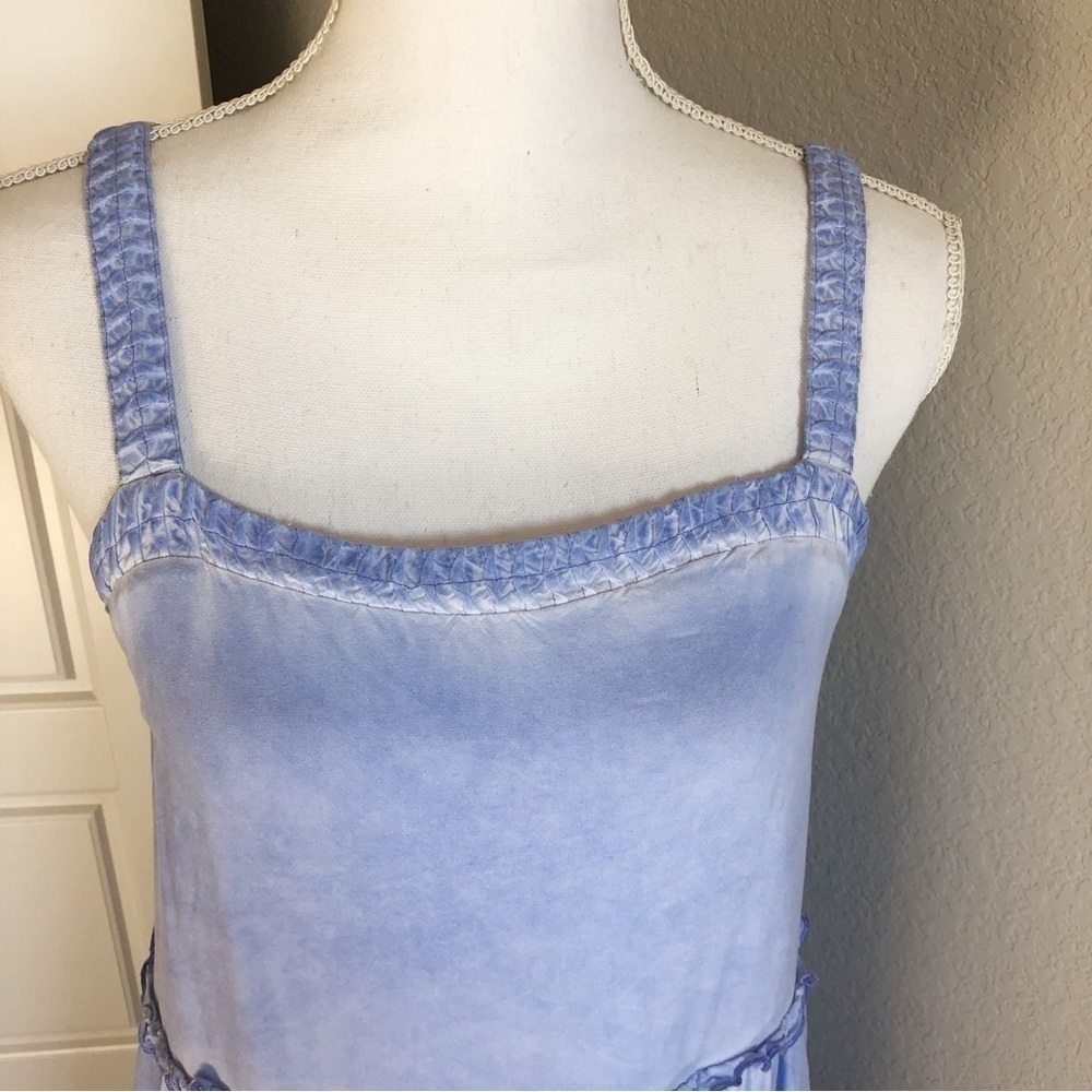 Anthropologie Saturday Sunday NELL Lavender Sleeveless Tiered Ruffle Mid… - Picture 10 of 11